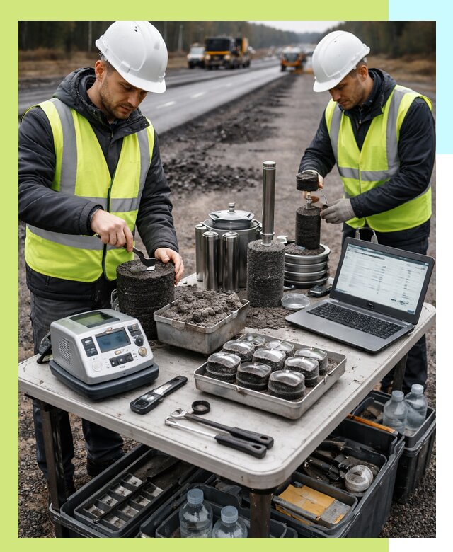 Сертификация асфальта: испытания и подтверждение в Ставрополе