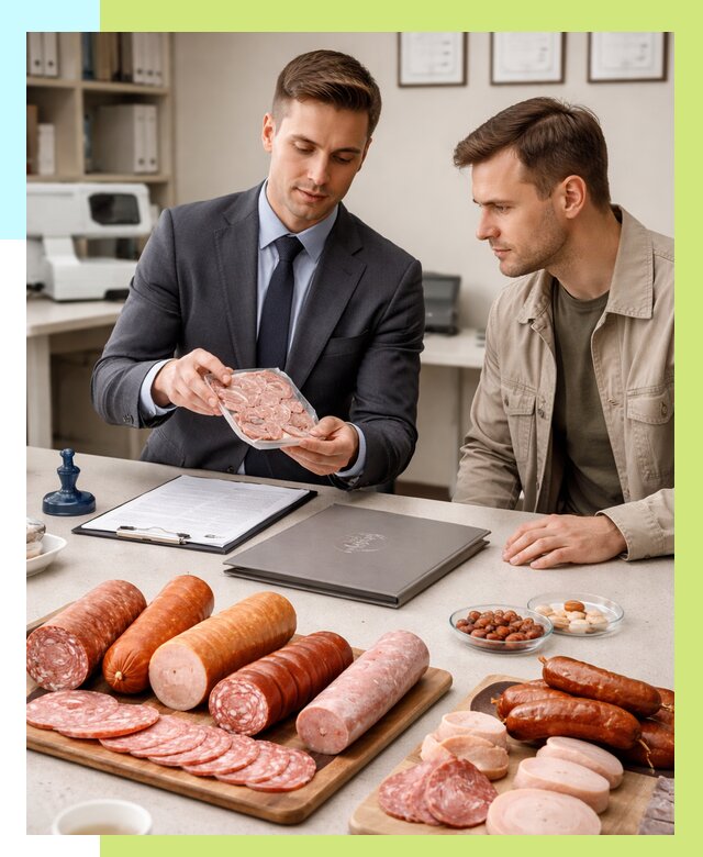 Сертификация колбасных изделий в Ставрополе от 7788 р. | Алешин-Ств