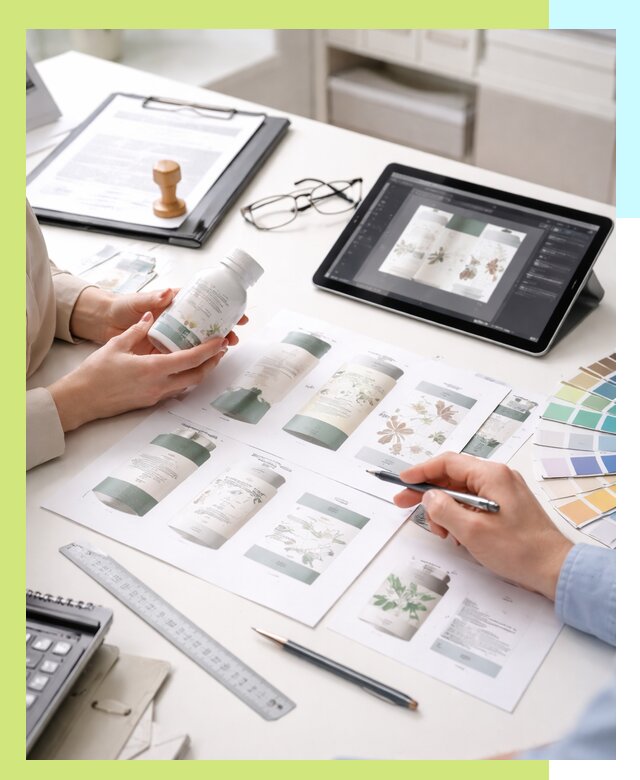 Профессиональная разработка дизайна и текста этикетки продукции в Ставрополе